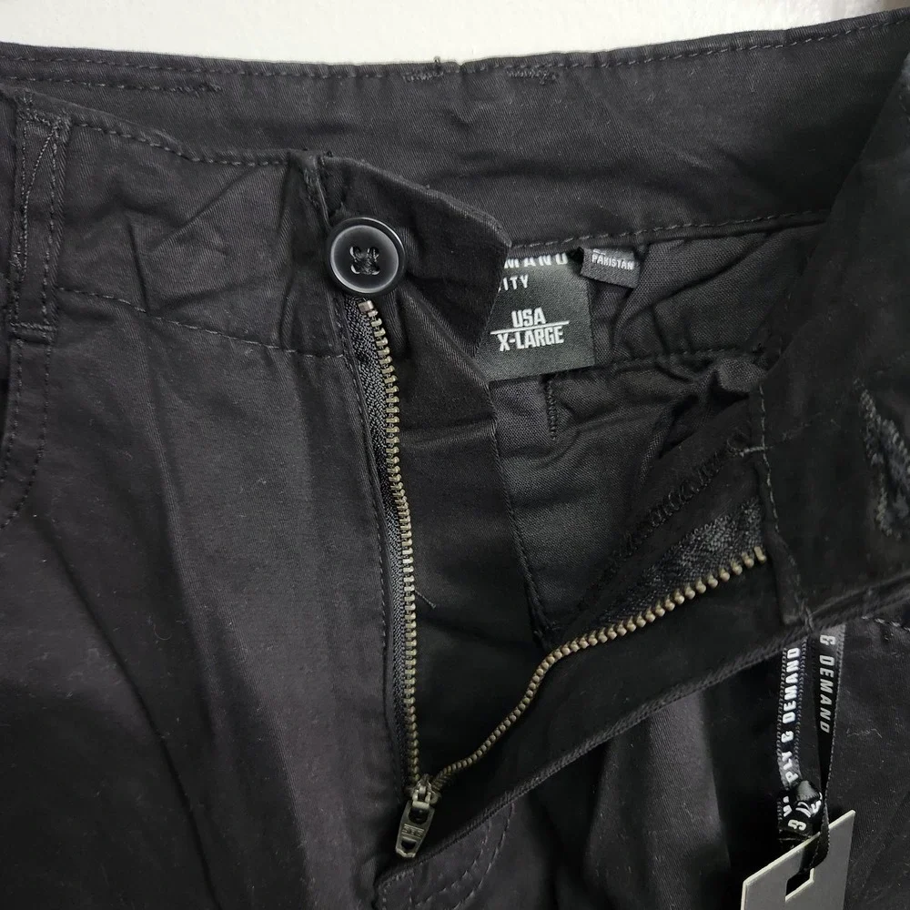 Supply & Demand Rifle Cargo Pants Youth XL Black Stretch Pockets‎ Streetwear New